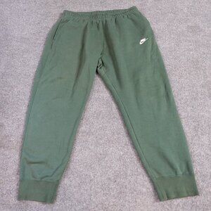 Nike NSW Sweatpants 2XL Green Cotton Blend Club Fleece Joggers BV2671-370